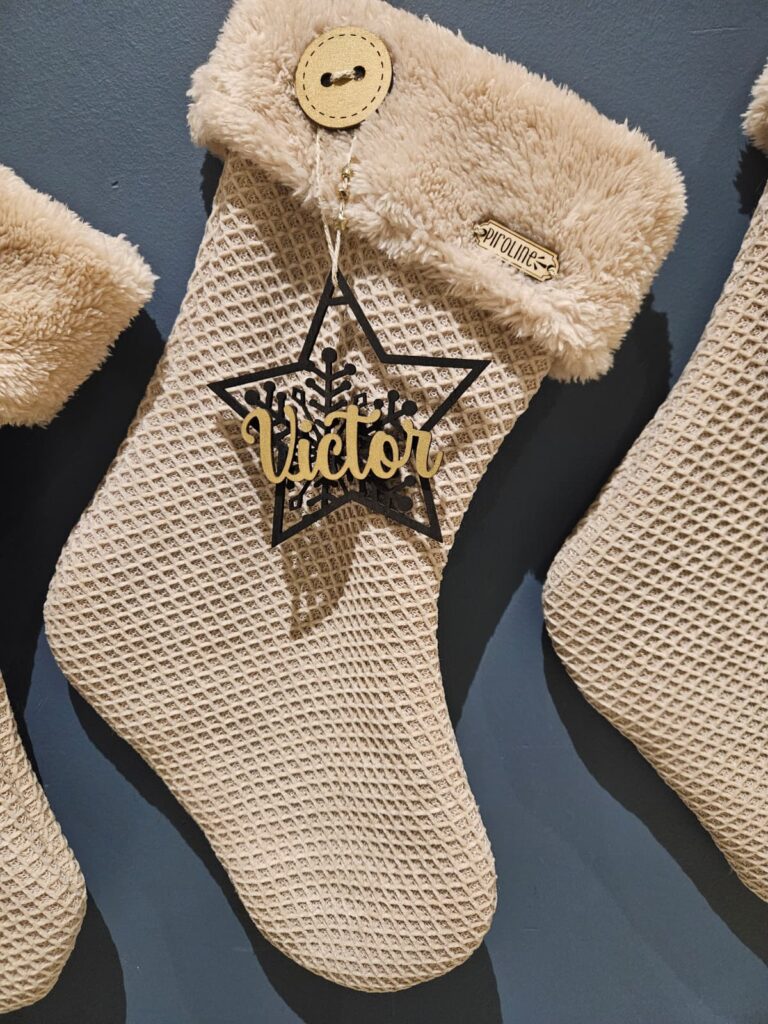 Chaussette étoilée pour célébrer la famille